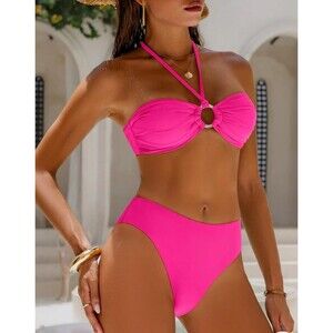 Women’s  Hot Pink 2 piece Bikini Size Small New